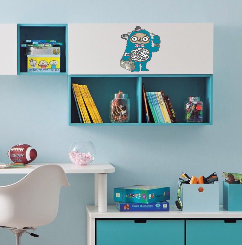 Nursery Monster Decal, Nursery Monster Sticker, Nursery Monster Wall Decor