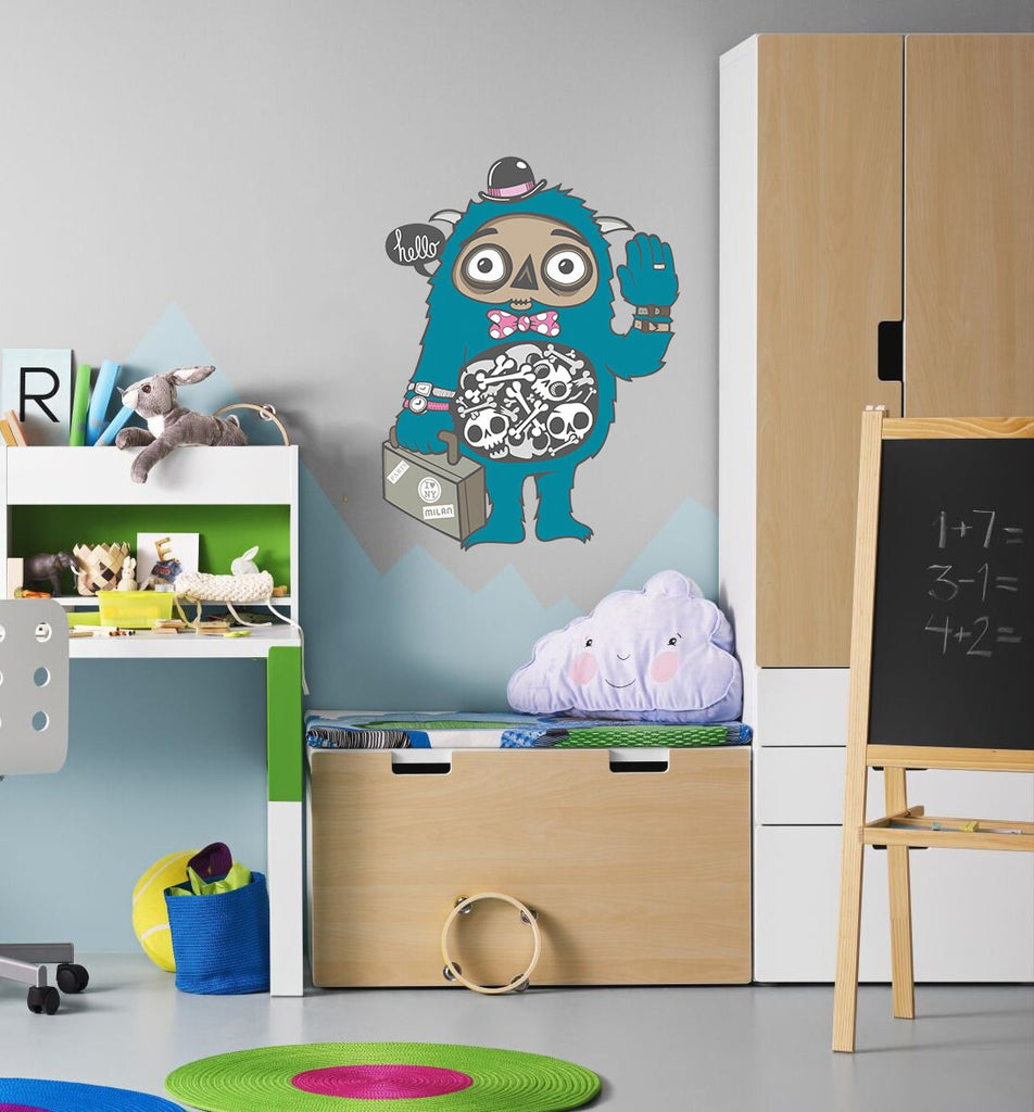 Nursery Monster Decal, Nursery Monster Sticker, Nursery Monster Wall Decor