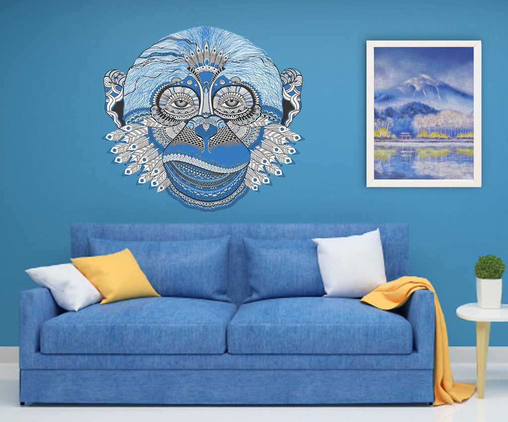 Boho Monkey Wall Decal, Boho Monkey Wall sticker, Boho Monkey wall decor