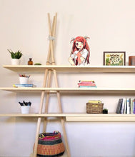 Load image into Gallery viewer, Anime Schoolgirl Wall Decal, Anime Schoolgirl Wall sticker, Anime Schoolgirl wall decor