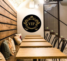 Load image into Gallery viewer, VIP Sticker, Elite Society Decal, Dear guests Wall Art, Status Vinyl Wallpapers, Celebrity Restaurant Decor, Elite Logo Sign, Custom Printed