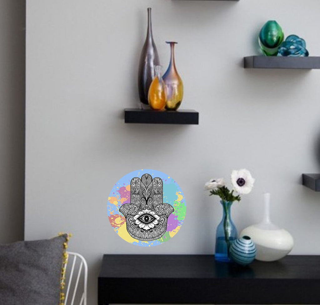 Hamsa Eye Wall Decal, Hamsa Eye Wall sticker, Hamsa Eye wall decor