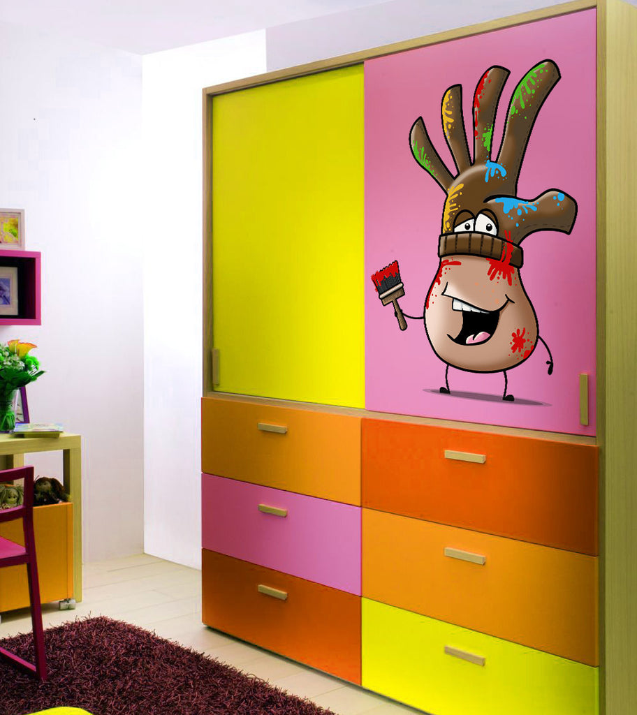 Painter Wall Decal, Painter Wall Sticker, Painter Wall Decor