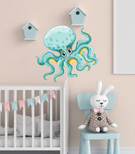Load image into Gallery viewer, Cute Octopus Decal, Cute Octopus Sticker, Cute Octopus Wall Decor
