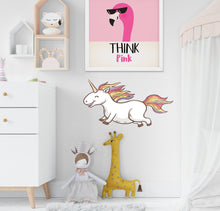 Load image into Gallery viewer, Magical Unicorn Wall Decal, Magical Unicorn Wall sticker, Magical Unicorn wall decor