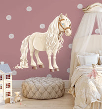 Load image into Gallery viewer, Horse Decal, Pony Girls Room Sticker, Kids Vinyl Wallpaper, Animal Wall Art, Gift for a child, Colt Wall Decoration, Stallion Home Décor