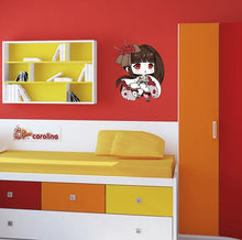 Load image into Gallery viewer, Little Anime Girl Sticker, Little Anime Girl Decal, Little Anime Girl Wall Decor