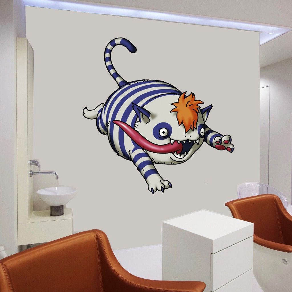 Cheshire Cat Decal, Cheshire Cat Sticker, Cheshire Cat Wall Decor