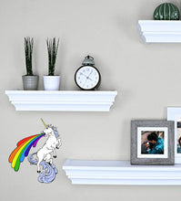 Load image into Gallery viewer, Rainbow Unicorn Wall Decal, Rainbow Unicorn Wall sticker, Rainbow Unicorn wall decor