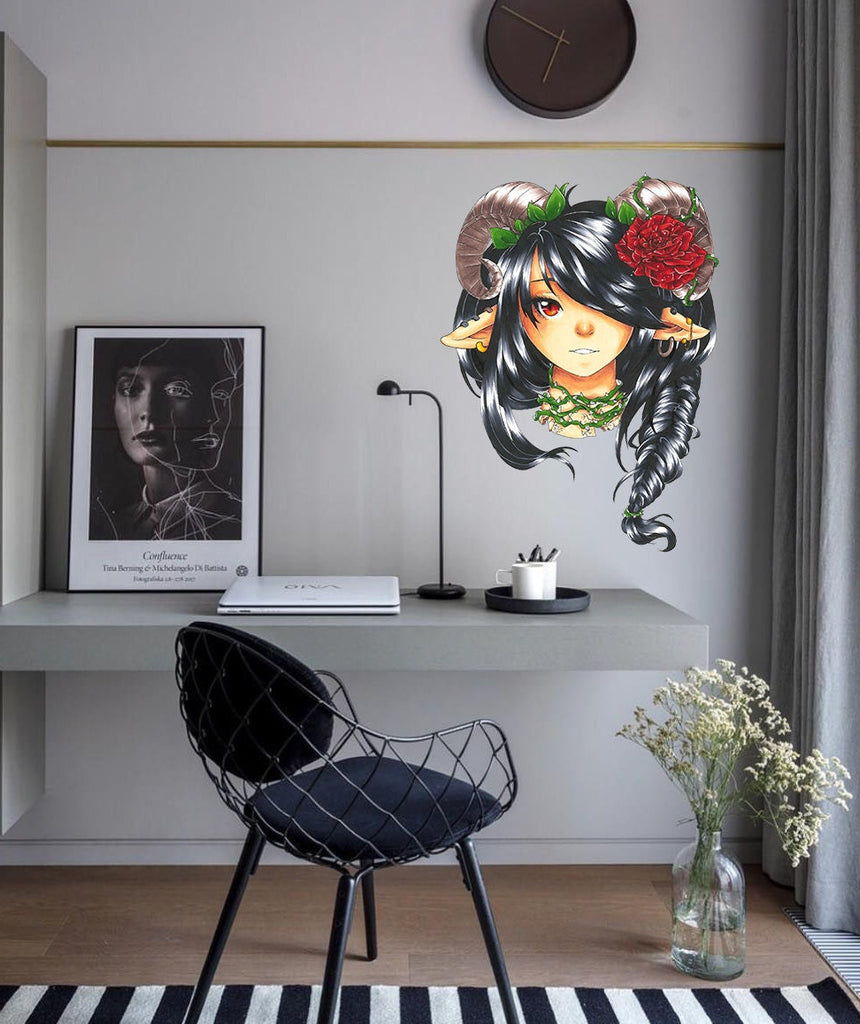 Dryad Decal, Dryad Sticker, Dryad Wall Decal, Dryad Wall Decor, Dryad Wall Sticker