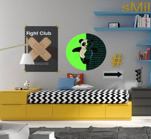 Load image into Gallery viewer, Evil Panda Decal, Evil Panda Sticker, Evil Panda Wall Decor