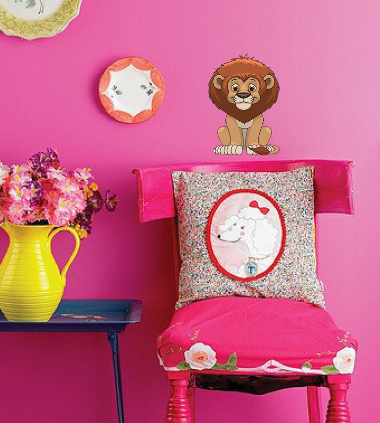Lion Nursery Decor, Lion Sticker, Lion Decal