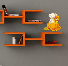 Load image into Gallery viewer, Teddy bear And Pumpkin Wall Decal, Teddy bear And Pumpkin Wall sticker, Teddy bear And Pumpkin wall decor