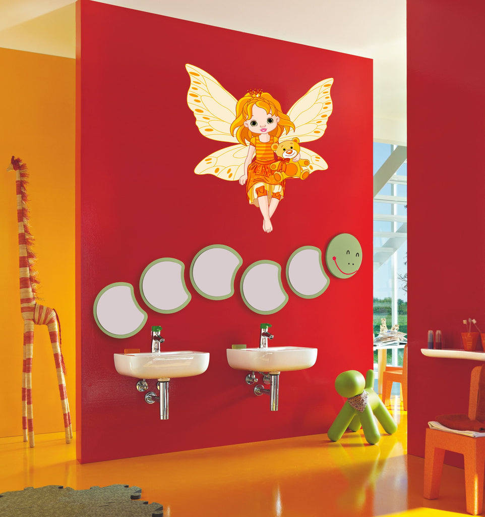 Fairy Girl Princess Wall Decal, Fairy Girl Princess Wall sticker, Fairy Girl Princess wall decor