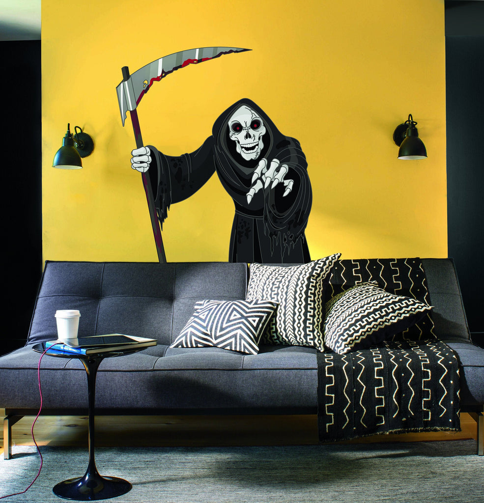 Grim Reaper Wall Decal, Grim Reaper Wall sticker, Grim Reaper wall decor