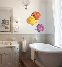 Load image into Gallery viewer, Sea Shells Decal, Sea Shells Sticker, Sea Shells Bathroom Decor