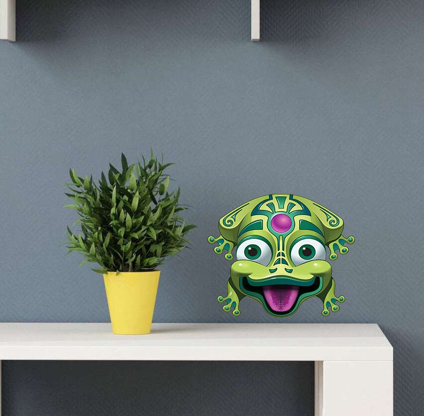Aztec Frog Decal, Aztec Frog Sticker, Aztec Frog Wall Decor