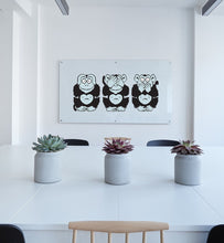 Load image into Gallery viewer, Three Wise Monkeys Decal, Three Wise Monkeys Sticker, Three Wise Monkeys Decor