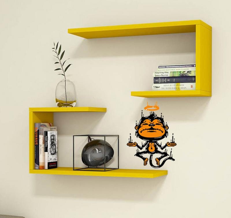 Monkey Stylish Wall Decal, Monkey Stylish Sticker, Monkey Stylish Wall Art