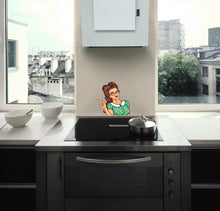 Load image into Gallery viewer, Pin Up Girl Kitchen Decal, Pin Up Girl Kitchen Sticker, Pin Up Girl Kitchen Wall Decor