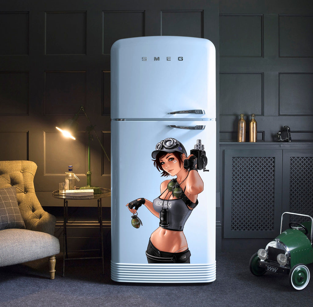 Sexy Anime Wall Decal, Sexy Anime Wall Sticker, Sexy Anime Wall Decor