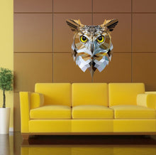 Load image into Gallery viewer, Owl Contemporary Wall Decal, Owl Stylish Wall sticker, Owl Modern wall decor