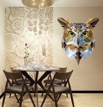 Load image into Gallery viewer, Owl Contemporary Wall Decal, Owl Stylish Wall sticker, Owl Modern wall decor