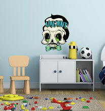 Load image into Gallery viewer, Brain Vacant Skull Decal, Brain Vacant Skull Sticker, Brain Vacant Skull Wall Decor