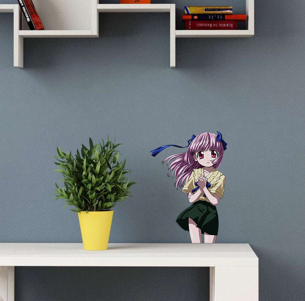 Anime Teen Girl Wall Decal, Anime Teen Girl Wall sticker, Anime Teen Girl wall decor