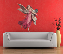 Load image into Gallery viewer, Angel With Baby Decal, Angel With Baby Sticker, Angel With Baby Wall Decor