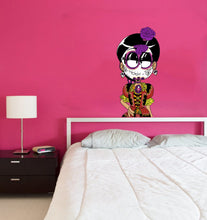 Load image into Gallery viewer, Calavera Girl Decal, Calavera Girl Sticker, Calavera Girl Wall Decor