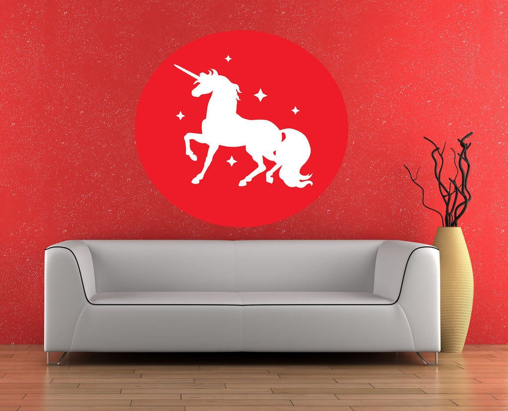 Fantasy Unicorn Nursery Decal, Fantasy Unicorn Nursery Sticker, Fantasy Unicorn Nursery Wall Decor