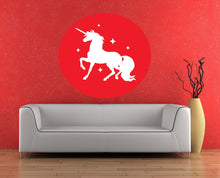 Load image into Gallery viewer, Fantasy Unicorn Nursery Decal, Fantasy Unicorn Nursery Sticker, Fantasy Unicorn Nursery Wall Decor
