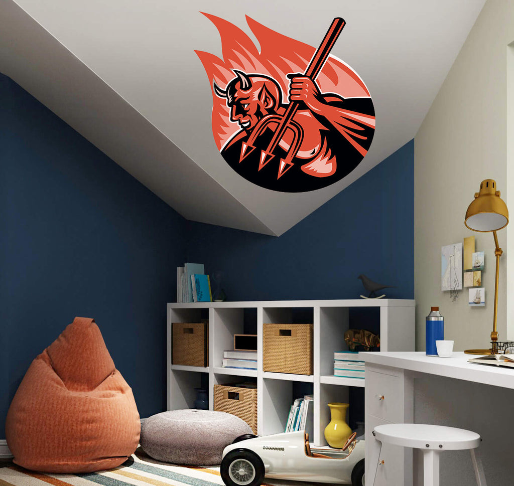 Devil Kitchen Decal, Devil Sticker, Devil Decal, Devil Wall Decor