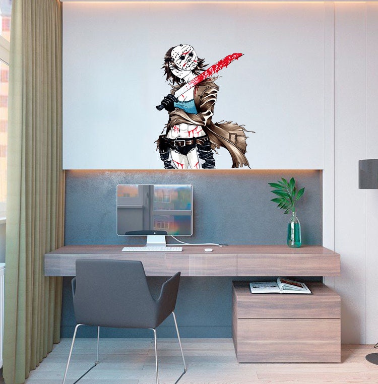 Anime Assassin Wall Decal, Anime Assassin Wall sticker, Anime Assassin wall decor