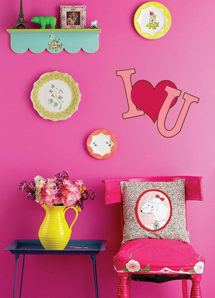 I Love You Decal, I Love You Sticker, I Love You Wall Decor