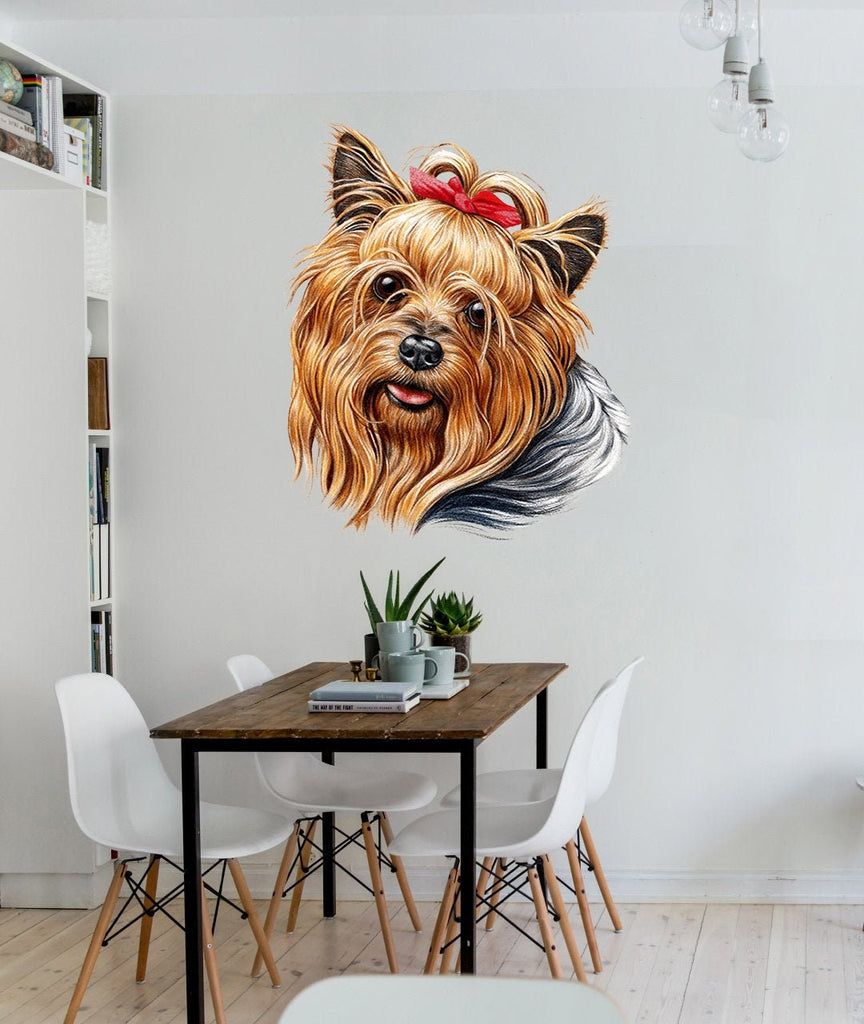 Yorkshire Terrier Decal, Yorkshire Terrier Sticker, Yorkshire Terrier Decor
