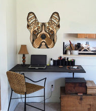 Load image into Gallery viewer, Boho French Bulldog Decal, Boho French Bulldog Sticker, Boho French Bulldog Wall Decor