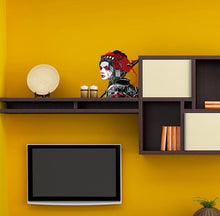 Load image into Gallery viewer, Asian Warrior Girl Decal, Asian Warrior Girl Sticker, Asian Warrior Girl Wall Decor