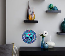 Load image into Gallery viewer, Psychedelic Skull Decal, Psychedelic Skull Sticker, Psychedelic Skull Wall Decor
