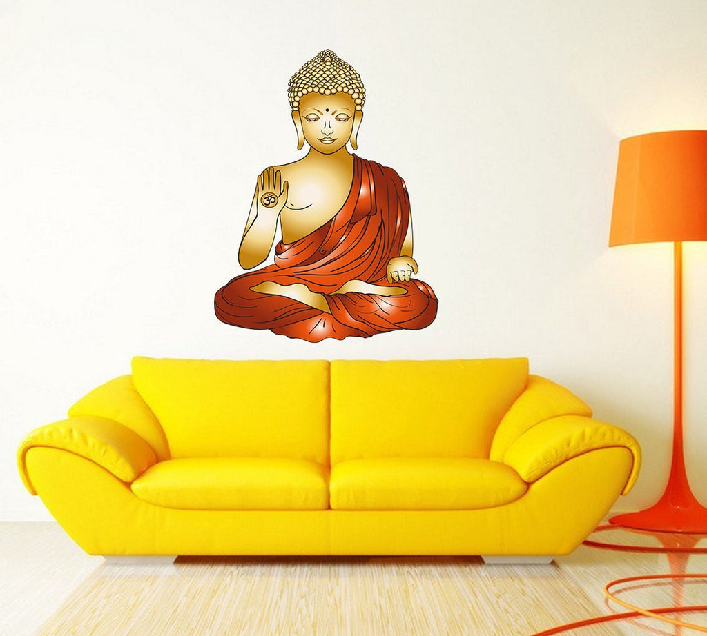Buddha Decal, Buddha Sticker, Buddha Decor, Buddha Wall Decal, Buddha Wall Sticker