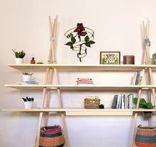 Load image into Gallery viewer, Red Rose Wall Decal, Red Rose Wall sticker, Red Rose wall decor