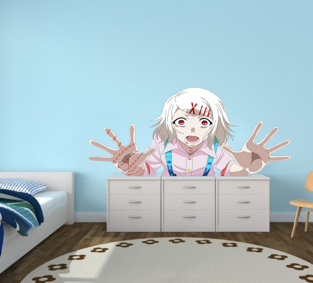 Screaming Anime Girl Decal, Screaming Anime Girl Decal Sticker, Screaming Anime Girl Decal Wall Decor