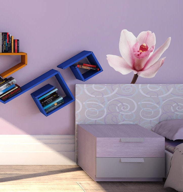 Orchid Sticker, Orchid Wall Decor, Orchid Wall Art, Orchid Decal