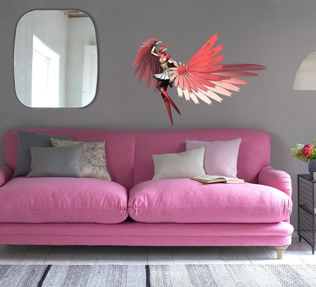 Anime Girl Wall Decor, Anime Girl sticker, Anime Girl decal