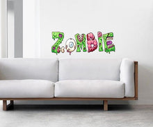 Load image into Gallery viewer, Zombie Wall Decal, Zombie Wall sticker, Zombie wall decor