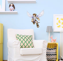 Load image into Gallery viewer, Anime Archangel Decal, Anime Archangel Sticker, Anime Archangel Nursery Decor