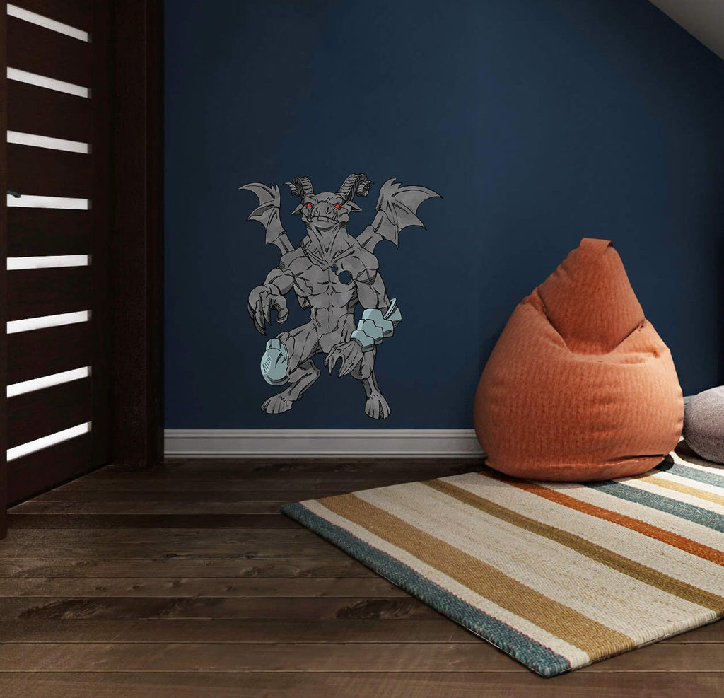 Robotic Monster Decal, Gaming Wall Decor, Gaming Wall Sticker