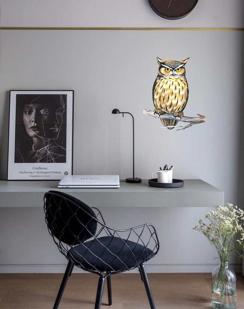 Wise Owl Wall Decal, Wise Owl Wall Sticker, Wise Owl Decor