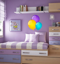 Load image into Gallery viewer, Colored Balloon Wall Decal, Colored Balloon Wall sticker, Colored Balloon wall decor